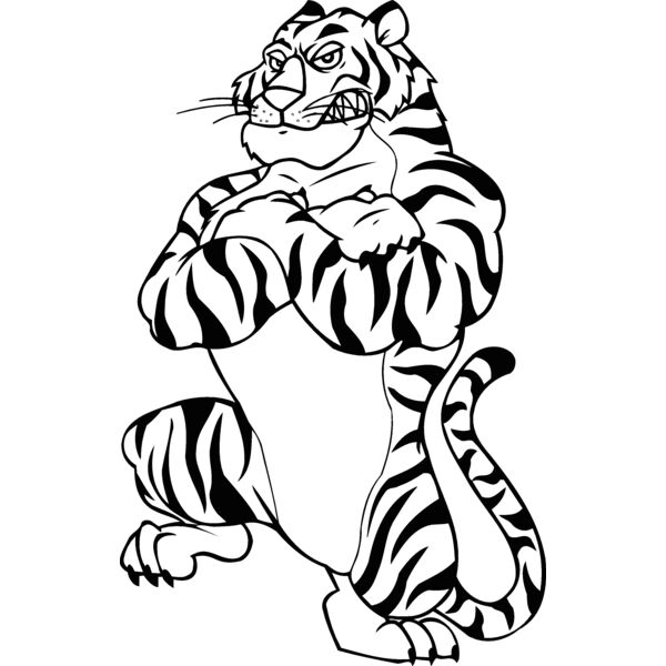 tiger standing on Thumbnail